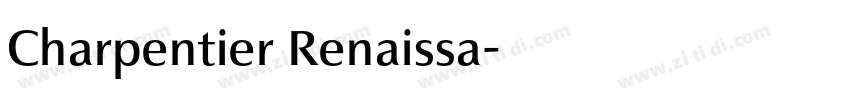 Charpentier Renaissa字体转换